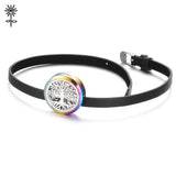 Real Leather Essential Oil Diffuser Locket Bracelet