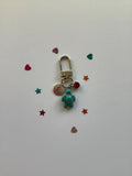 Personalised Turtle Keychain with Birthstone Initial