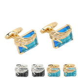 Tuxedo Cufflinks Men Cufflinks Glossy Pair for Business Wedding Suits