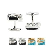 Tuxedo Cufflinks Men Cufflinks Glossy Pair for Business Wedding Suits