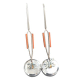 Stainless Steel Soldering Tweezers with Round Base 360 Degree Rotation