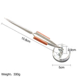 Stainless Steel Soldering Tweezers with Round Base 360 Degree Rotation
