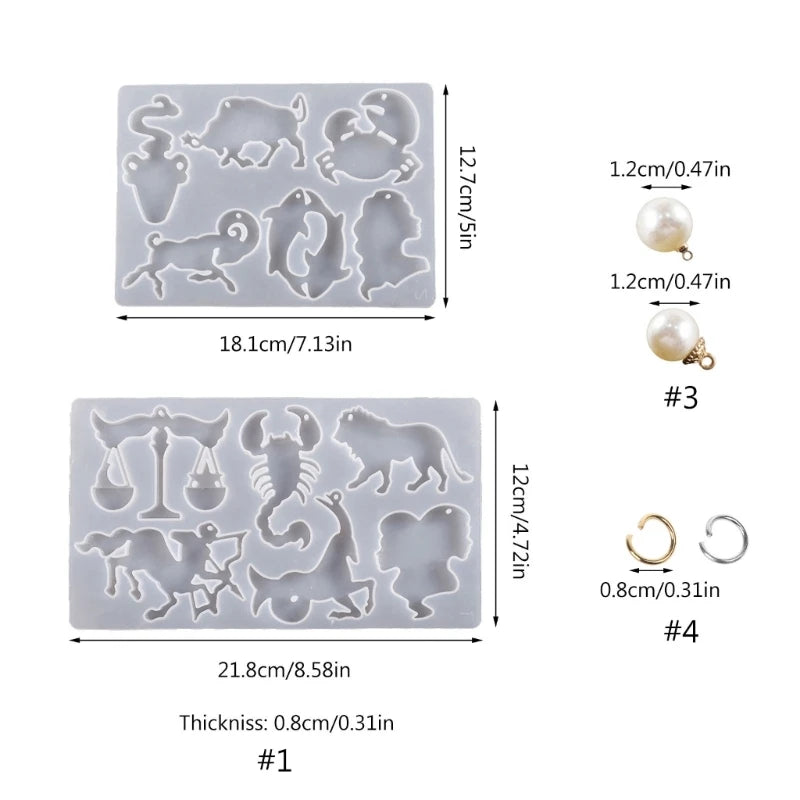 Constellations Silicone Mold for Resin Jewelry Making