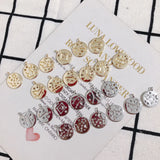 12 Constellations Copper 18K Coin Pendant Jewelry Making DIY 2pcs