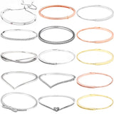 Twinkling Forever Love Bangle Charm Bracelet