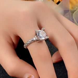 Twist Band Fancy Finger Wedding Bands Women's Rings Full Bling Crystal CZ Stone