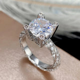 Twist Band Fancy Finger Wedding Bands Women's Rings Full Bling Crystal CZ Stone