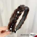 Twist Braid Hairband Wig Headband Pressure Hair Pull Flower Wide-brimmed