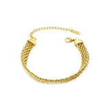 Twist Braided Titanium Steel Bracelet European American Ins Basic Classic Mesh