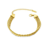 Twist Braided Titanium Steel Bracelet European American Ins Basic Classic Mesh