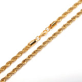 Twist Chain Stainless Steel Long Chain Necklace for Men Women