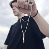 Geometric Pendant Necklaces & Titanium Chain Party Accessories