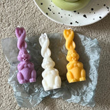 Rabbit Decoration Candle Silicone Mold Resin Epoxy Polymer Clay DIY Ornament