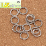 Circle Zinc Alloy Spacers Jewelry Findings 50Pcs