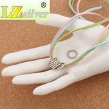 Circle Zinc Alloy Spacers Jewelry Findings 50Pcs