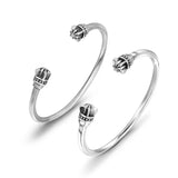 Rose Compass Steel Bracelet Bangle