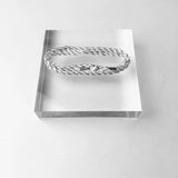 Twisted Cord Silver Chain Necklace, 925 Sterling Silver Jewelry