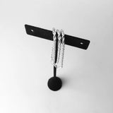 Twisted Cord Silver Chain Necklace, 925 Sterling Silver Jewelry