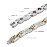 Twisted Dragon Magnetic Therapy Bracelet Stainless Steel Jewelry