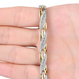 Twisted Dragon Magnetic Therapy Bracelet Stainless Steel Jewelry