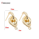 Twisted Knot Round Post Earrings for Women