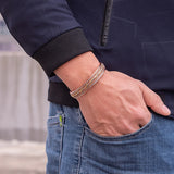Men's Adjustable Copper Bracelet Magnetic Cuff Arthritis Health Jewelry