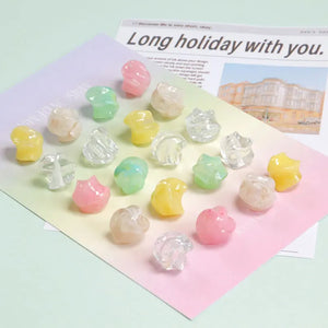 Mixed Resin Beads Loose Beads DIY Hand-beaded Material Accessories