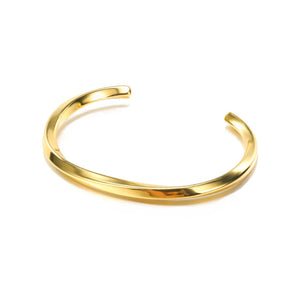 Stainless Steel Rope Chain Cuff Bracelets, Adjustable Couple Bangles