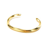 Stainless Steel Rope Chain Cuff Bracelets, Adjustable Couple Bangles