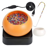 Electric Beading Spinner Set with Big Eye Needles, Adjustable Speed Bead Loader