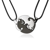Cat Couples Animal Pendant Choker Necklace Thanksgiving Gift