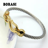 Titanium Steel Love Charm Bracelet for Women
