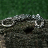 Men's Vintage Heavy Dragon Necklace Stainless Steel Chain Thick