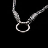 Men's Vintage Heavy Dragon Necklace Stainless Steel Chain Thick