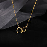Heart Shaped Geometric Choker Necklace Set, Birthday Gift for Women