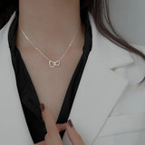 Heart Shaped Geometric Choker Necklace Set, Birthday Gift for Women