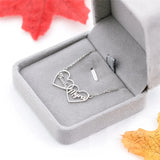 Two Hearts Statement Kolye Letter Jewelry Personalized Name Necklaces