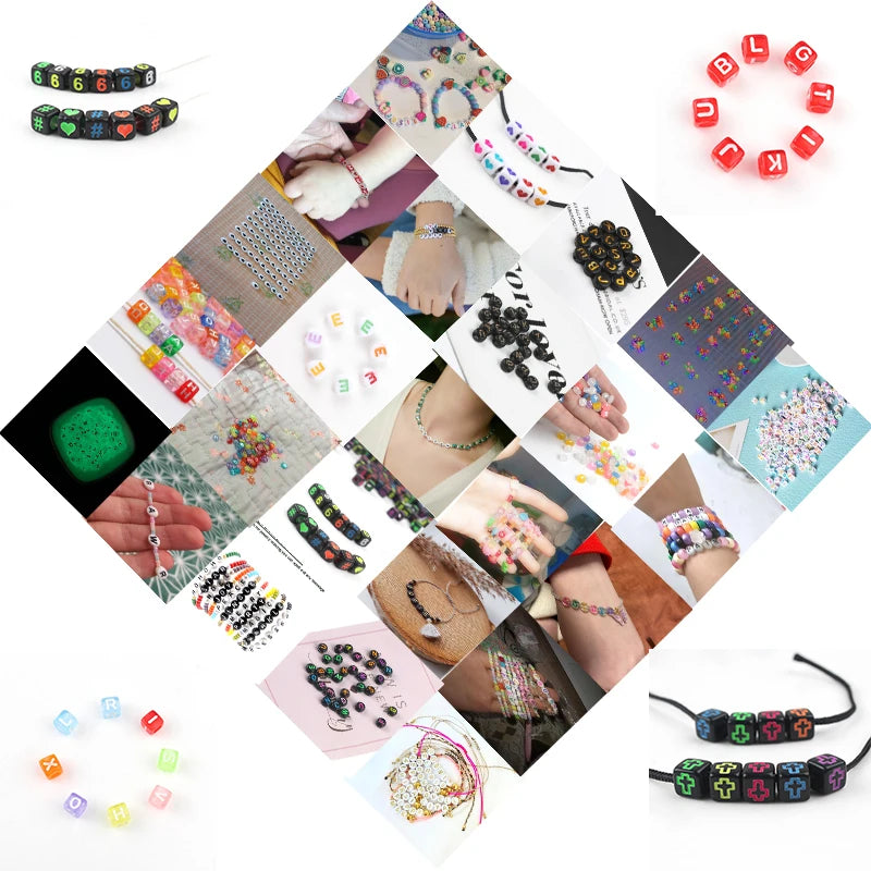 Two Hole Beads Mixed Czech Glass Acrylic Bead for Needlework Jewelry Making