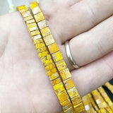 2 Holes Natural Turquoise Stone Beads for DIY Bracelets