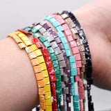 Hematite Beads 5x5mm Square Spacer Beads for Jewelry Making