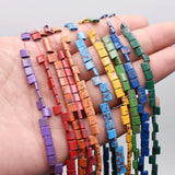 Hematite Beads 5x5mm Square Spacer Beads for Jewelry Making