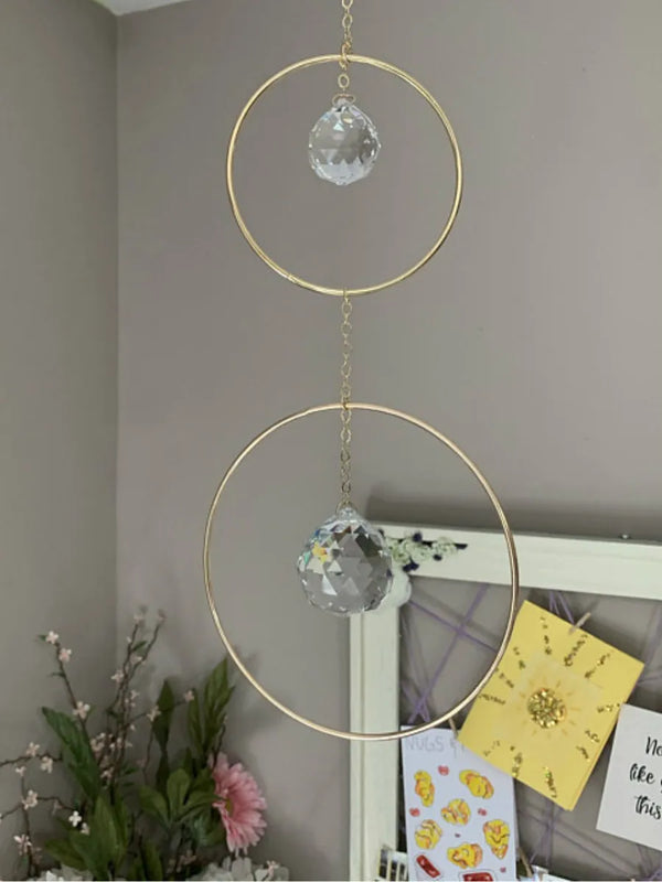 Crystal Sun Catcher, Rainbow Prism Window Hanging