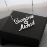 Personalized Flower Name Necklace Choker Silver Chain Jewelry