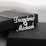 Personalized Flower Name Necklace Choker Silver Chain Jewelry