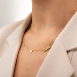 Heart Handwriting Names Necklace for Mom Daughter Jewelry