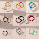 Hand Woven Beaded Couple Bracelets Colorful Beads Jewelry