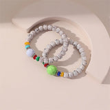 Hand Woven Beaded Couple Bracelets Colorful Beads Jewelry