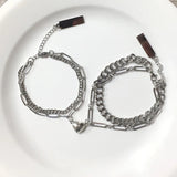 Love Couple Bracelets Magnet Splicing Two Pieces