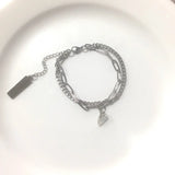 Love Couple Bracelets Magnet Splicing Two Pieces