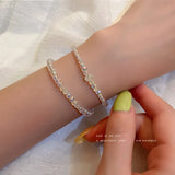 Dazzling Crystal Bracelet Sweet Lady Hand Accessory
